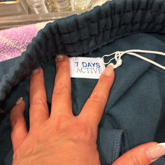 7 days active navy blue & orange 🍊 sweat pants - Picture 5 of 7